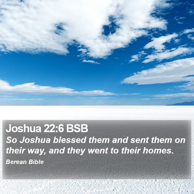 Joshua 22:6 BSB Bible Verse Image