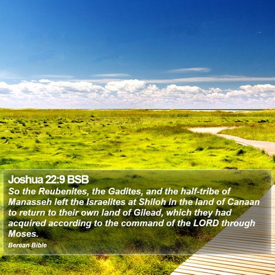 Joshua 22:9 BSB Bible Verse Image