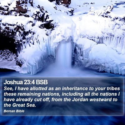 Joshua 23:4 BSB Bible Verse Image
