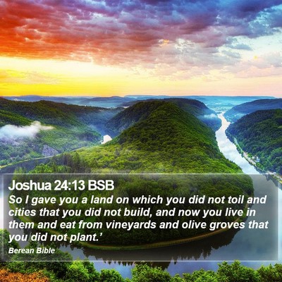 Joshua 24:13 BSB Bible Verse Image