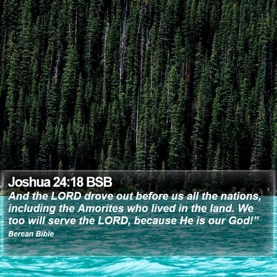 Joshua 24:18 BSB Bible Verse Image