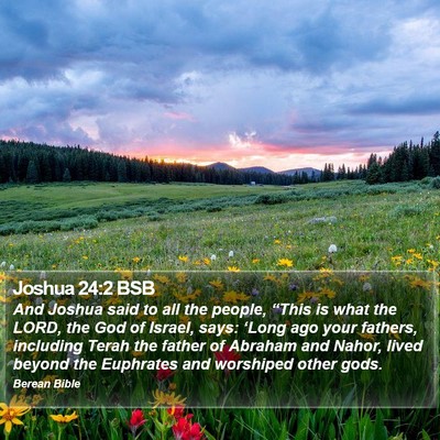 Joshua 24:2 BSB Bible Verse Image