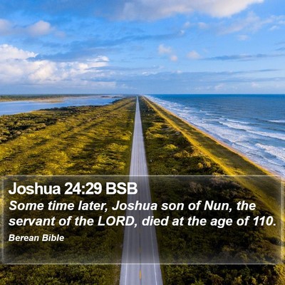 Joshua 24:29 BSB Bible Verse Image