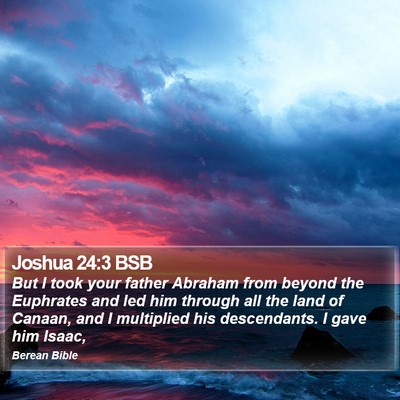 Joshua 24:3 BSB Bible Verse Image