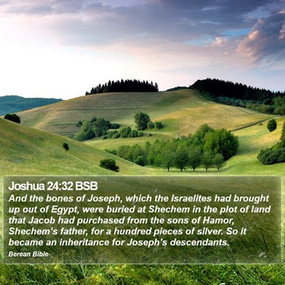 Joshua 24:32 BSB Bible Verse Image