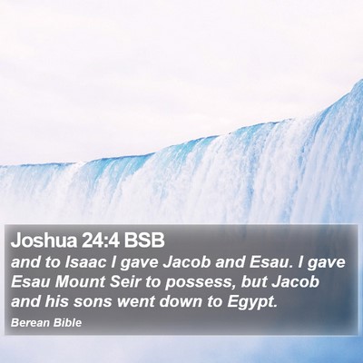Joshua 24:4 BSB Bible Verse Image