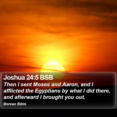 Joshua 24:5 BSB Bible Verse Image