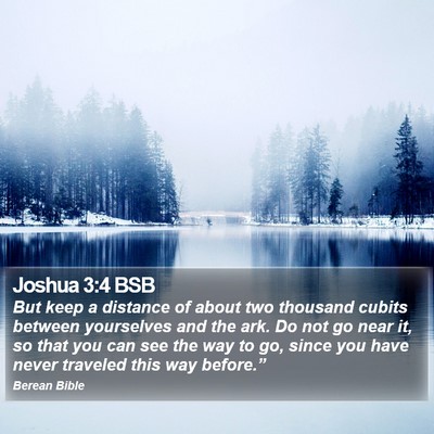 Joshua 3:4 BSB Bible Verse Image