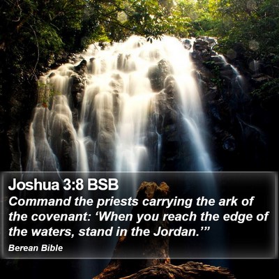 Joshua 3:8 BSB Bible Verse Image