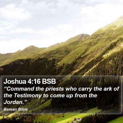 Joshua 4:16 BSB Bible Verse Image