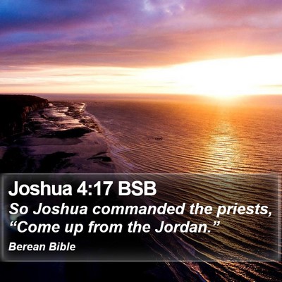 Joshua 4:17 BSB Bible Verse Image