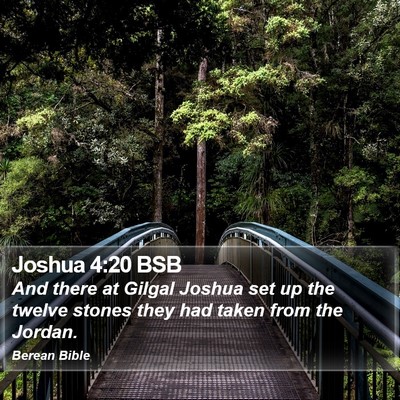 Joshua 4:20 BSB Bible Verse Image