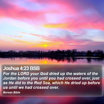 Joshua 4:23 BSB Bible Verse Image