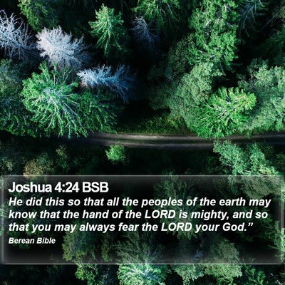 Joshua 4:24 BSB Bible Verse Image