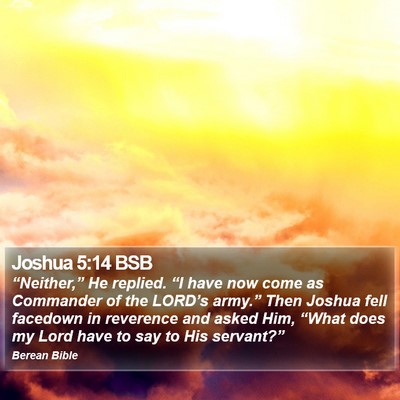 Joshua 5:14 BSB Bible Verse Image
