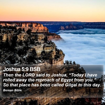 Joshua 5:9 BSB Bible Verse Image