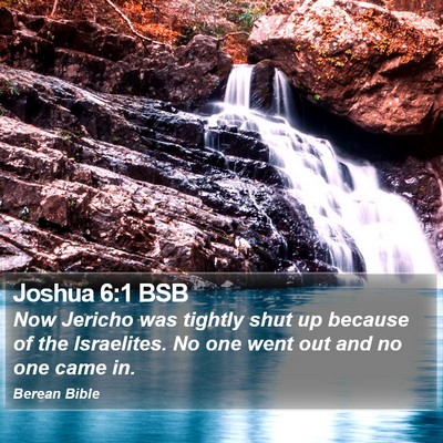 Joshua 6:1 BSB Bible Verse Image