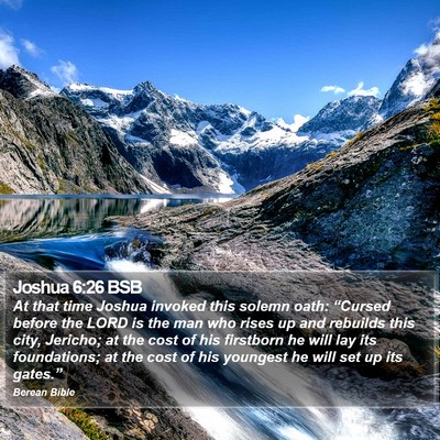 Joshua 6:26 BSB Bible Verse Image