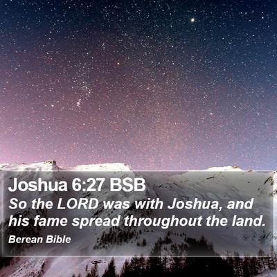 Joshua 6:27 BSB Bible Verse Image