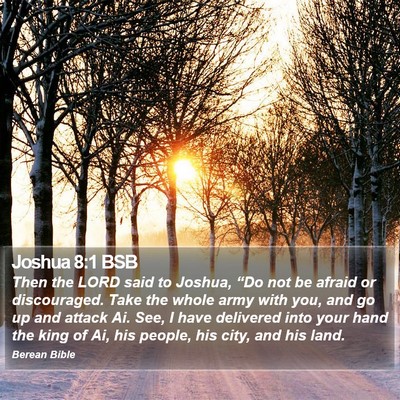 Joshua 8:1 BSB Bible Verse Image
