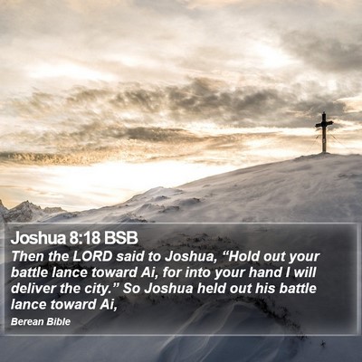 Joshua 8:18 BSB Bible Verse Image