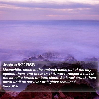 Joshua 8:22 BSB Bible Verse Image