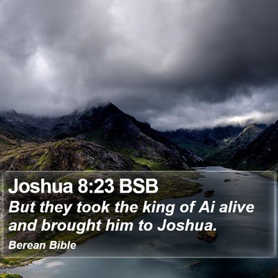 Joshua 8:23 BSB Bible Verse Image