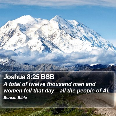 Joshua 8:25 BSB Bible Verse Image
