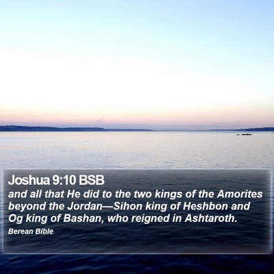Joshua 9:10 BSB Bible Verse Image
