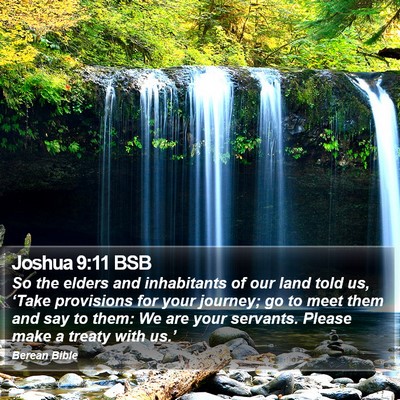 Joshua 9:11 BSB Bible Verse Image