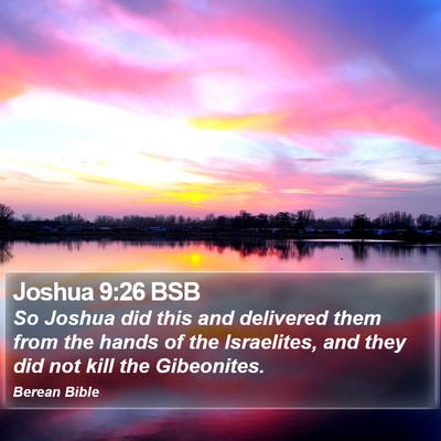 Joshua 9:26 BSB Bible Verse Image