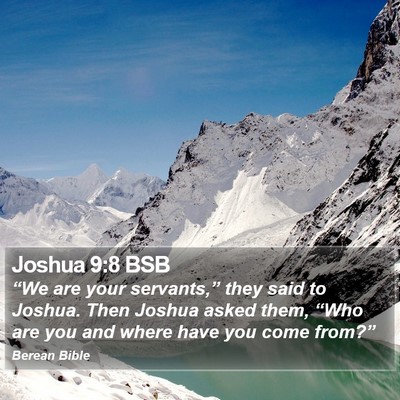 Joshua 9:8 BSB Bible Verse Image