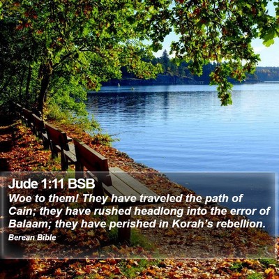 Jude 1:11 BSB Bible Verse Image