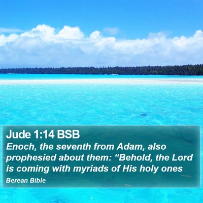 Jude 1:14 BSB Bible Verse Image