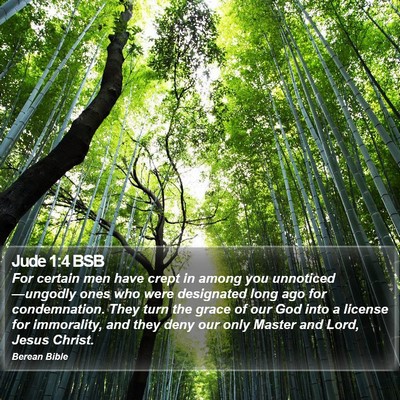 Jude 1:4 BSB Bible Verse Image