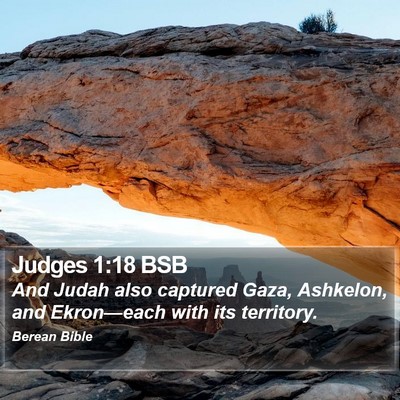 Judges 1:18 BSB Bible Verse Image