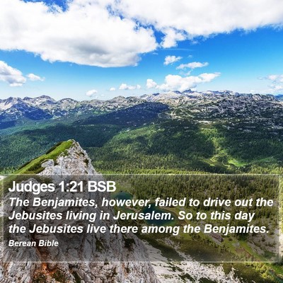 Judges 1:21 BSB Bible Verse Image