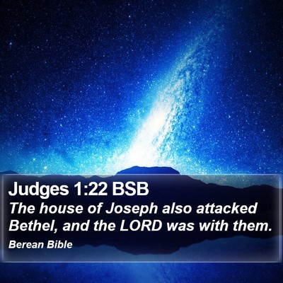 Judges 1:22 BSB Bible Verse Image
