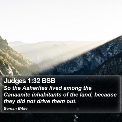 Judges 1:32 BSB Bible Verse Image