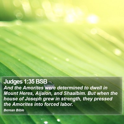 Judges 1:35 BSB Bible Verse Image