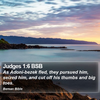 Judges 1:6 BSB Bible Verse Image
