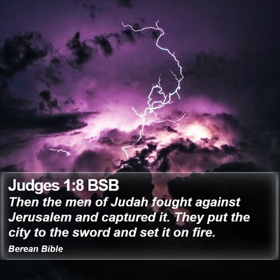 Judges 1:8 BSB Bible Verse Image