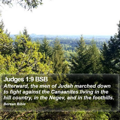 Judges 1:9 BSB Bible Verse Image
