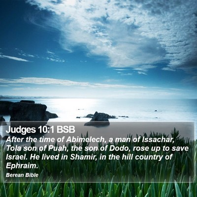 Judges 10:1 BSB Bible Verse Image