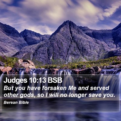 Judges 10:13 BSB Bible Verse Image