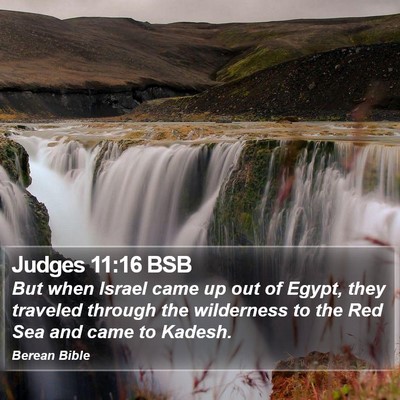 Judges 11:16 BSB Bible Verse Image