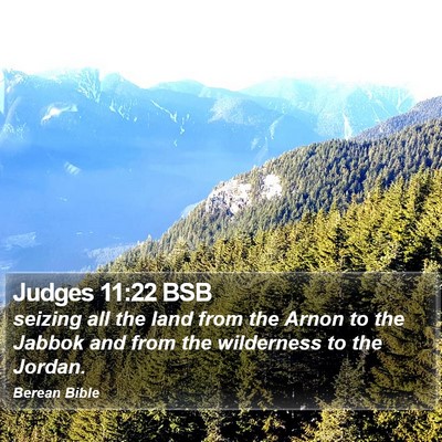 Judges 11:22 BSB Bible Verse Image