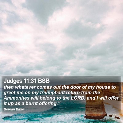 Judges 11:31 BSB Bible Verse Image