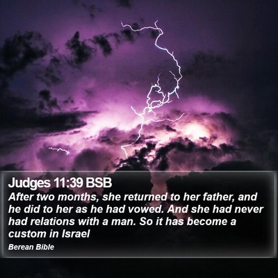 Judges 11:39 BSB Bible Verse Image