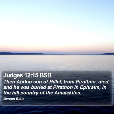 Judges 12:15 BSB Bible Verse Image